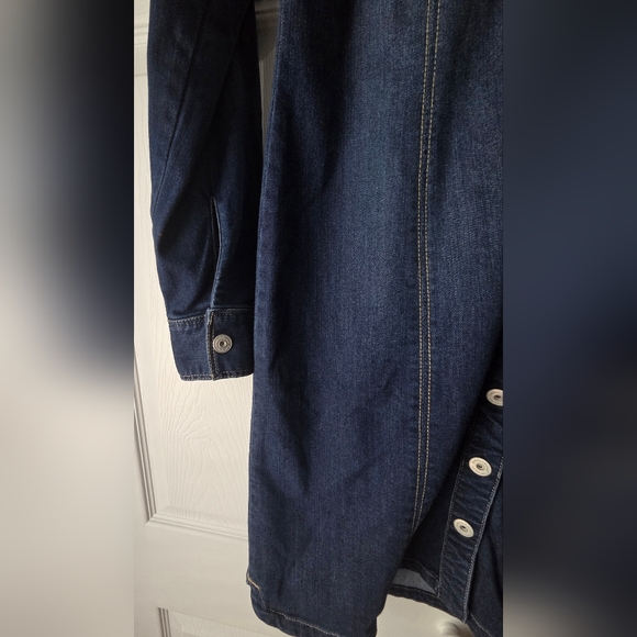 NWT INC International Concepts Dark Blue Stretch Denim Dress Size 12 - Picture 5 of 10